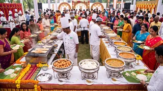 Traditional wedding feast